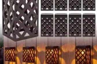 Lyeasw Solar Fence Lights (8-Pack) Now $17.49