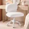 Marsail Adjustable Armless Vanity Chair with Wheels for $39.99