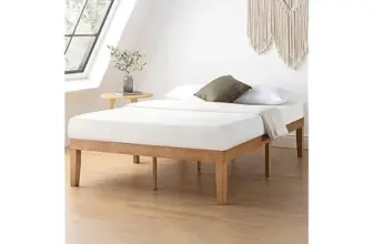 Mellow Naturalista Classic Queen 16″ Solid Wood Platform Bed – Now $54.39