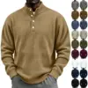 Men’s Corduroy Long Sleeve Henley Shirt for $12.99