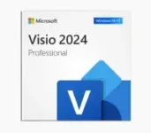 Microsoft Visio 2024 Professional Project Management Software for $32.97