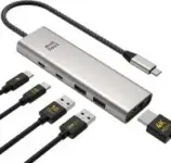 Minthouz 125W 5-in-1 4K USB Hub Splitter for $14.99