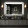 Miskerm 48″ x 30″ Metal Frame Anti-Fog Wall Vanity Mirror for $97.62
