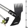 Mitclear 2-in-1 Heavy-Duty Curved Weed Puller Tool with 58″ Handle for $9.89