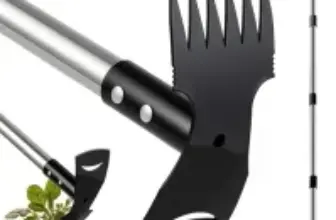 Mitclear 2-in-1 Heavy-Duty Curved Weed Puller Tool with 58″ Handle for $9.89