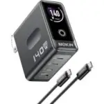 MOKiN 140W USB-C 4-Port Smart Display Fast Charger for $39.04