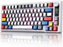 Mokuru RGB Wireless Mechanical Keyboard with Volume Adjustment Knob for $39.19