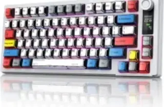 Mokuru RGB Wireless Mechanical Keyboard with Volume Adjustment Knob for $39.19