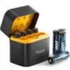 Mupoer 8-Pack 3000mWh Lithium Rechargeable AA Batteries with Charger for $14.99