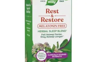Nature’s Way Rest & Restore Melatonin-Free Sleep Supplement – 30 Capsules for $5.87