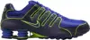 Nike Men’s Shox NZ Shoes in White/Metallic Silver/Green for $62.87