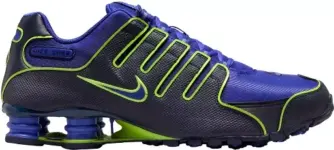 Nike Men’s Shox NZ Shoes in White/Metallic Silver/Green for $62.87