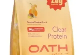 Oath Nutrition Clear Whey Isolate Protein Powder (11.85oz, Sunrise Passion Punch) for $16.85