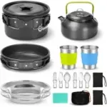 Odoland 15-Piece Camping Cookware Mess Kit Now $19.99
