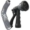Orbit 25′ Coil Garden Hose with 8-Pattern Nozzle for $7.19