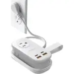 Orico 7-in-1 Travel Power Strip with Flat Plug & 4′ Extension Cord for $19.79