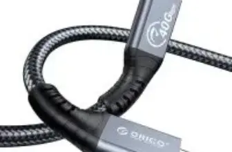 Orico 6.56′ USB-C to USB-C Cable with 40Gbps Speed and 100W Charging for $14.24