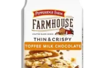 Pepperidge Farm Farmhouse Thin & Crispy Toffee Chocolate Cookies 6.9oz for $3.39