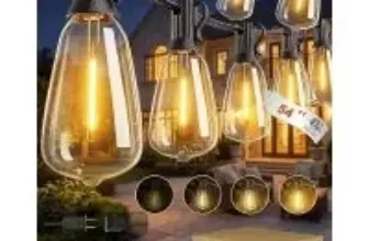 Pesken 54′ Waterproof Outdoor String Light for $9.99