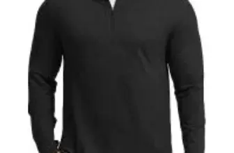 Pinspark Men’s Quarter Zip Pullover Sweatshirt Now Only $9.99