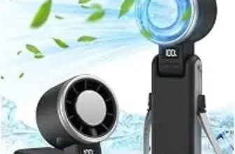 PlayHot 3-in-1 Cordless Handheld Fan – 5-Speed, 25550 RPM – $11.39