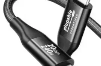Plugable 3.3′ USB-C 3.2 Gen 2X2 Monitor Cable for $6.99