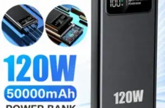 Portable 50000mAh Power Bank with 120W Output – $26.99