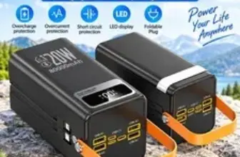120W 80000mAh Portable Power Bank – $41.99