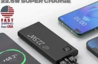 Portable Power Bank 20000mAh 20W – $14.98