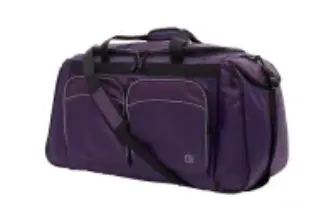 Protege 28″ Large U-Shape Polyester Purple Duffel Bag for $17