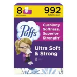 Puffs Ultra Soft Facial Tissue – 8 Boxes (124 Count) for $9.55