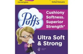 Puffs Ultra Soft Facial Tissue – 8 Boxes (124 Count) for $9.55