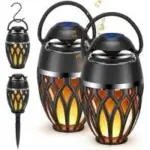 Queqimu 10W Outdoor Waterproof LED Flame Light Bluetooth Speaker 2-Pack for $29.99