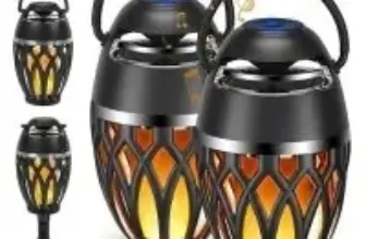 Queqimu 10W Outdoor Waterproof LED Flame Light Bluetooth Speaker 2-Pack for $29.99