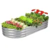 Rakukiri Oval Raised Garden Bed 60x29x11 in. for $16.99