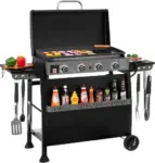 Royal Gourmet 30-Inch 4-Burner Gas Griddle with Hood for $215 $215.00