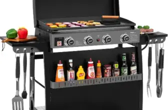 Royal Gourmet 30-Inch 4-Burner Gas Griddle with Hood for $215 $215.00