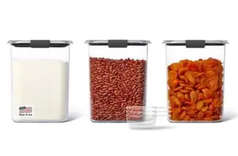 Rubbermaid Brilliance 3-Pack Airtight Food Storage Containers with Lids & Scoops for $29.99