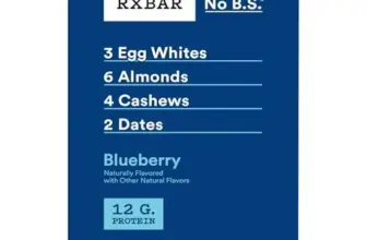 RXBAR Protein Bars Blueberry Flavor, 12-Count for $15.95