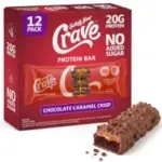 Satisfy Your Crave 20g High Protein Chocolate Caramel Crisp Protein Bars (12-Pack) for $30.59