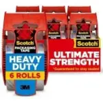 Scotch Heavy Duty Shipping Packing Tape 6-Pack for $8.88
