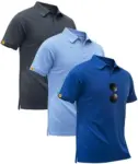 SECOOD Men’s Moisture-Wicking Polo Shirts 3-Pack for $16.99