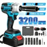 Sennachine 1000Nm Cordless Impact Wrench with 2 Batteries – $52.32