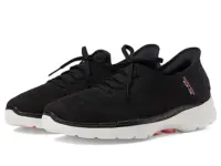 Skechers Women’s Hands Free Slip-ins Go Walk 6 in Black/Hot Pink for $36.91