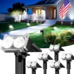 Outdoor Waterproof Solar Spot Lights 6-Pack for $18.99