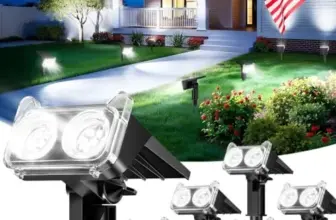 Outdoor Waterproof Solar Spot Lights 6-Pack for $18.99