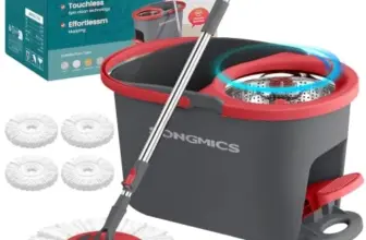 SONGMICS Spin Mop & Bucket Set with Pedal Wringer for $33.49