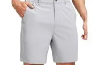 Soothfeel Men’s 7″ Quick Dry Golf Shorts with 5 Pockets for $16.49