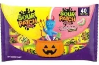 Sour Patch Kids Soft & Chewy Gummy Halloween Candy (40-Count) for $4.38