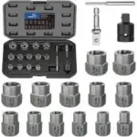 Strebito Cr-Mo Steel 16-Piece Bolt Extractor Socket Set for $20.79